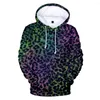 Heren Hoodies 2023 Harajuku Leopard Print Men/Women Casual Sweatshirt 3D Hoodie Streetwear Sweatshirts