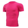 Camisetas masculinas Muscle Fashion multicoloridas de verão estampadas manga curta gola redonda e camisetas esportivas femininas