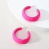 Boucles d'oreilles cerceaux acrylique grand cercle pour femmes design de luxe à la mode charme féminine romantique unique accessoires de bijoux coréens uniques