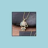 Pendant Necklaces Fashion Design Girl Boy Women Girls Kids Copper Zircon Chain Necklace Charm Party Birthday Jewelry Giftspendant Dr Ot3Hc