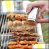 Herb Spice Tools Kitchen Stainless Steel Shaker Jar Sugar Salt Pepper Herbs Bbq Tootick Storage Bottle 173 G2 Drop Delivery Home G Otlsk