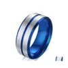 Cluster Rings Jhsl Fashion Classic Rock Party Male Men Statement Blue Jewelry Stainless Steel Boyfriend Gift Size 7 8 9 10 11 12 Dro Dhde6