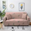 Chair Covers Floral Elastic Sofa Cover Pink Daisy Pattern Slipcover For Living Room Stretch All-inclusive Couch 1/2/3/4 Seater