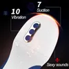 Adult massager Real Pussy Male Masturbator Smart Sucking Vibrating Voice Masturbation Cup Vacuum Blowjob Orgasm Machine Sex Toys for Man