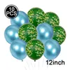 Décoration de fête 10pcs 12 pouces Camouflage Latex Ballons Thème militaire Joyeux anniversaire Tank Army Baby Shower Soldie Decortion Globes