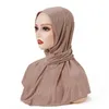 Ethnic Clothing Ready To Wear Hijab Scarf Shawl Tie Casual Solid Color Muslim Fashion Abaya Turban For Women Ramadan TurbanEthnic