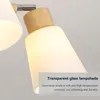 Lustres Lustre En Bois Nordique Lampe Suspendue Pour Plafond Chambre Salon Salle À Manger Cuisine Support Rotatif Éclairage LED Lumière E27