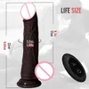 Adult massager 3in1 Black Dildo Vibrators For Women Heating Thrusting Swing Silicone Suction Cup Vibrating Realistic Penis Sex Toys