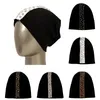 Beanies Beanie/Skull Caps Women Fashion Leopard Pattern Webbing Soft Skullies Hats Elastic Baggy Ladies Solid Color Cotton Warm Bonnet