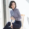 Women's Blouses & Shirts Turn-down Collar Blouse Autumn Office Lady Button Up Chiffon Women Loose Long Sleeve White Ladies Tops