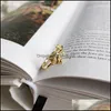 Band Rings Korea Gold Plated Rose Flower Ring For Women Real 925 Sterling Sliver Layered Open Bague Wedding Party Gifts Ymr858 Drop Otzae