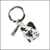 Nyckelringar Holder PU Card Bag Wallet Armband Keychain Leather Tassel Pendant Credit Cards Bangle Wristlet Keyrings For Women B331F D DH6ZN