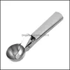 Other Kitchen Dining Bar Household Kitchen Gadgets Solid Color Thickened Stainless Steel Ice Cream Ball Digger Fruit Drop Deliver Dhqrk