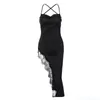 Casual Dresses Summer Woman 2023 Fashion Sexig backless Slim Lace Suspender Dress Kvinnlig elegant för Women Party Dress Casual