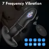 Vuxen massager teleskopisk dildo vibrator anal plug prostate massager sex leksaker för män onanator g-spot vagina rumpa plug leksaker homofile