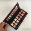 Cień oka hihg qaity makijaż 14 colors Limited Ckseshadow Paleta z pędzlem upuszczeniem Zdrowie Oczy Dhydo