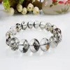 Brin 13mm perles de cristal rondes femmes mode Bracelets extensibles véritable oursin de mer bracelet à breloques en pierre naturelle Femme