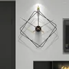 Wandklokken moderne klok grote minimalistische metalen kunst kwarts geometrische decor single face duvar saati home design cadeau
