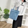 Duffel Bags Multi-purpose Canvas Handbag Shopping Denim Shoulder Bag Korean Fashion Student Backpack Female Casual Large Capacity