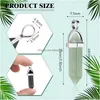 Anhänger Sechseckige Kristallform Quarz Spitz Edelstein Charms Schmuck Halskette DIY Steine Herstellung Drop Lieferung AMQ6J