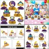 Other Festive Party Supplies Ramadan Mubarak Decorations Kit Muslim Honeycomb Desktop Table Ornaments Eid Al Fitr Home Decor Drop Dhtul