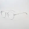 Sunglasses Frames Retro Round Women Eyeglass Frame Men Optical Glasses Vintage Metal Eyewear Acetate Gold Prescription Tortoise