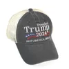 Donald Trump 2024 Cap broderad baseballhatt med justerbar rem 5 färger DHL Partihandel CPA4261 0518