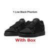 Concord 1S Low Basketball Shoes True Inside Out Panda Low Gray Canvas 1 Day Midnight Navy Mid Mid Split مع Box Box Black Phantom Men Women Emerald Toe