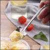 Spoon Mini Shovel Shape Spoon Home El Party in acciaio inossidabile Fruits Scoop I gelato Dessert quadrati cuspide mestolo Arrivo 1 9dh g2 dhbqv