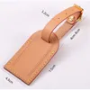 إكسسوارات حقيقية Vachetta Calfskin Bag Parts Accessories اسم العلامة Nametag للمصمم حقيبة اليد حقيبة السفر حقيبة تخصيص مخصص