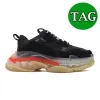Tasarımcı Üçlü S Erkek Kadın Günlük Ayakkabı Spor Ayakkabı Platformu Siyah Beyaz Gri Kırmızı Pembe Yeşil Işık Tan Oreo Erkek Eğitmenler Spor Moda Tenis Ayakkabı 36-45