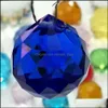 Beads 30Mm Colorf Crystal Ball Prism Rainbow Pendants Maker Hanging Crystals Prisms For Windows Gift Pad13626 Drop Delivery Home Gar Otfgp