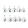 Pendanthalsband Aventurine Gemstone Peacock M￶nster Animal Shape Natural Gem Stone Teardrop Lucky Jewelry for Female Gift DN4357 D DHIF7