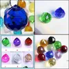 Beads 30Mm Colorf Crystal Ball Prism Rainbow Pendants Maker Hanging Crystals Prisms For Windows Gift Pad13626 Drop Delivery Home Gar Otfgp