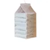 Storage Boxes Hanging Rack Underwear Organizer Multilayer Large Capacity Keep Neat Foldable 6/9/12 Grid Closet Clothes For Home