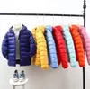 소년 소녀 겨울 코트 울트라 라이트 다운 재킷 키즈 후드 아우터웨어 가벼운 톱 1 옷 1-8 세 2024