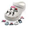 Parti di scarpe Accessori Custom Pink Croc Charms Foro in PVC Decorazione floreale da giardino Fibbia per zoccolo Bracciale Polsino Balletto Danza G Dh8D2