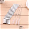 Drinking Straws Stainless Steel St Bent And Straight Sts Metal Party Wedding Bar Tools Drop Delivery Home Garden Kitchen Dining Barwa Dh7Ir