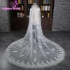 Bridal Veils Luxury 3 M Sequined Lace Appliques Wedding Long Tulle Ivory/White Cathedral With Comb Accessories