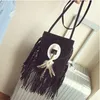 Evening Bags Vintage Bohemian Fringe Messenger Crossbody Bag Frosted PU Leather Women Tassel Boho Hippie Gypsy Fringed Women's HandbagsE