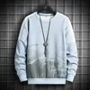 Moletons masculinos moletons moletono de outono Men capuz Crewneck camisa de manga comprida moletom hip hop hop streetwear pullover o-gola e sizemen's