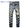 Herren Jeans Herbst Neue Mode Retro Loch Jeans Männer Hosen Baumwolle Denim Hosen Männlich Plus Größe Hohe Qualität Jeans dropshipping 022023H 022123H