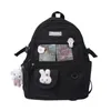 حقيبة ظهر للأزياء نساء Kawaii College Bookbag Baptop Rucksack Cute Teenager Girls School Bag Tempal Travel Leisure Mochila