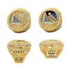Trzy kamienne pierścienie 2022 Curry Basketball Warriors Team Championship pierścień z drewnianym pudełkiem wystawowym pamiątka prezent dla fanów mężczyzn biżuteria Drop De Dh3N7