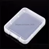 Storage Boxes Bins Shatter Container Box Protection Case Memory Card Boxs Cf Tool Plastic Transparent Drop Delivery Home Garden Ho Dhmks