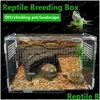 Принадлежности для рептилий Прозрачная большая прочная акриловая коробка для террариума для домашних животных для хладнокровных животных, насекомых, украшение для дома, Прямая доставка