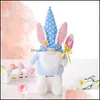 Other Festive Party Supplies Easter Gnomes Knitting Rudolph With Legs Faceless Doll Props Dwarf Home Office Tabletop Decoration Ki Dhwsn