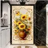 Wallpapers Custom Po Flower Murals For Wall Large Decor Painting Living Room Entrance Hallway Papel De Parede 3D