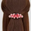 Girl Women's Rhinestone Crystal Hair Clip Ribbon Hairpins comb flower mariage العروس العروس