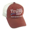 Donald Trump 2024 Cap broderad baseballhatt med justerbar rem 5 färger DHL Partihandel CPA4261 0518